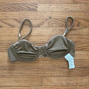 Hunkemoller glittery bikini top